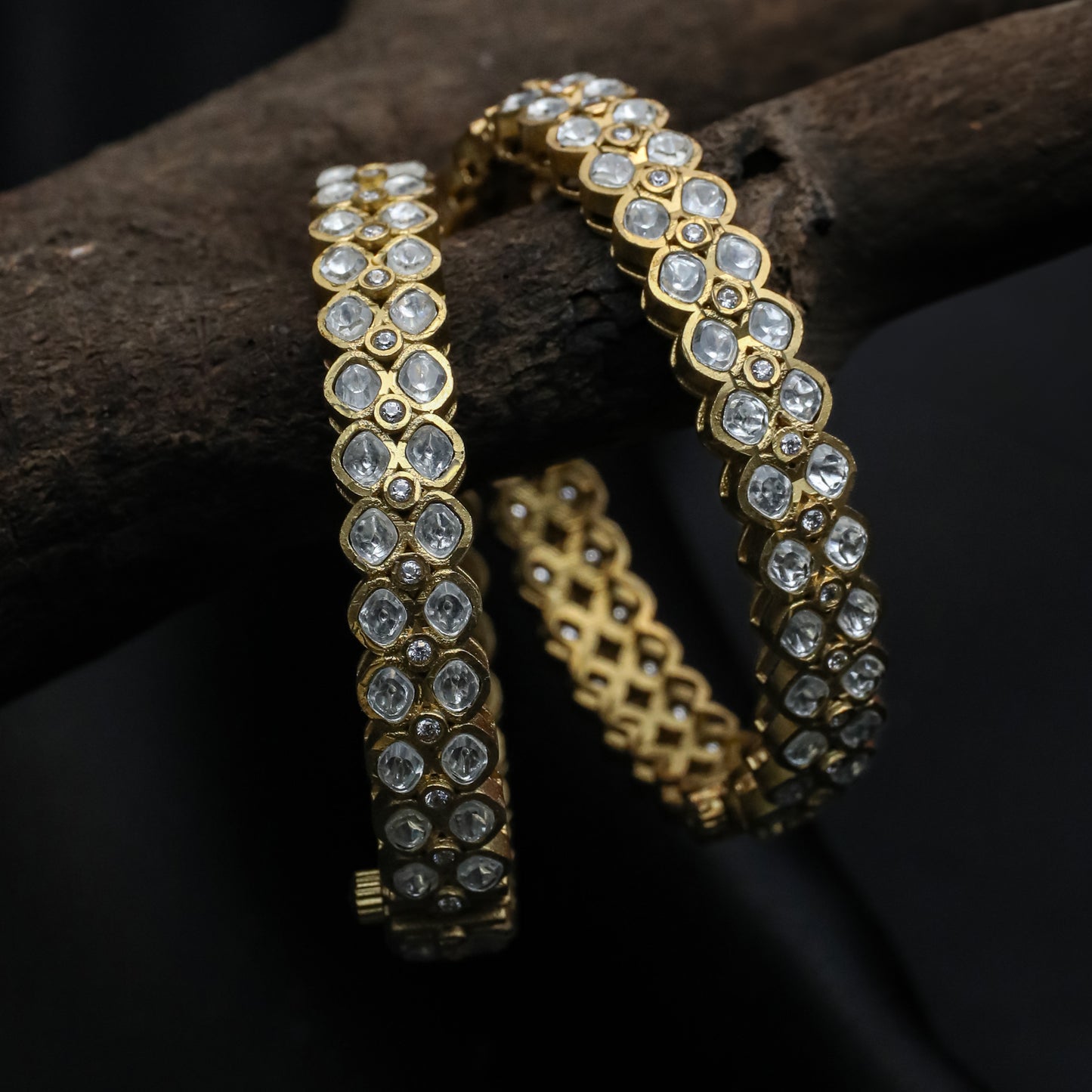 Iris Kundan Bangles