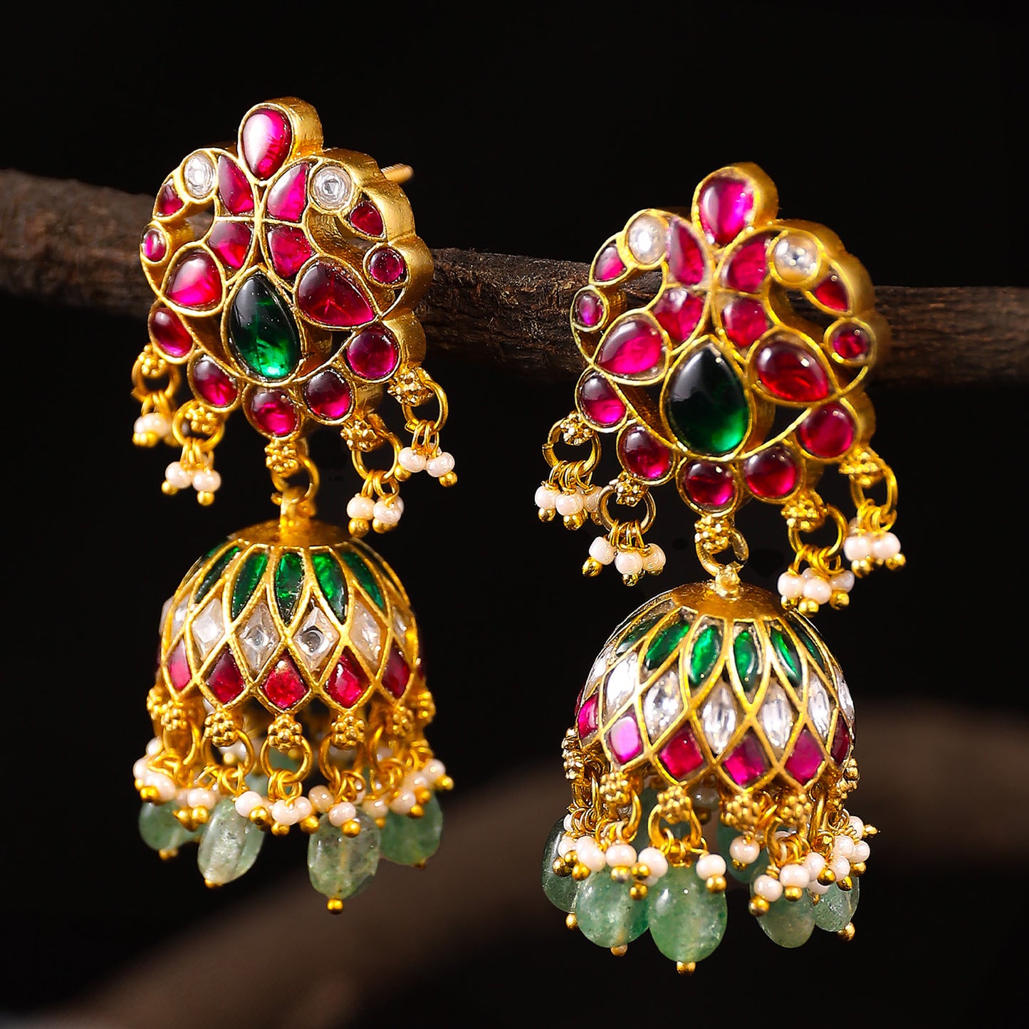 Ganga Kundan Earrings