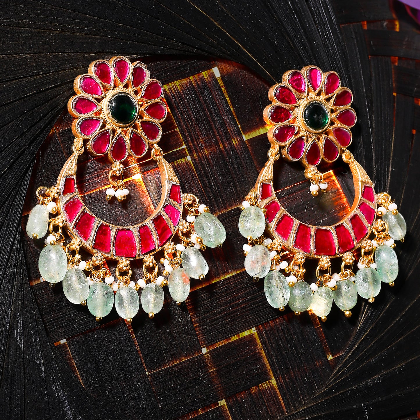 Veena Kundan Earrings