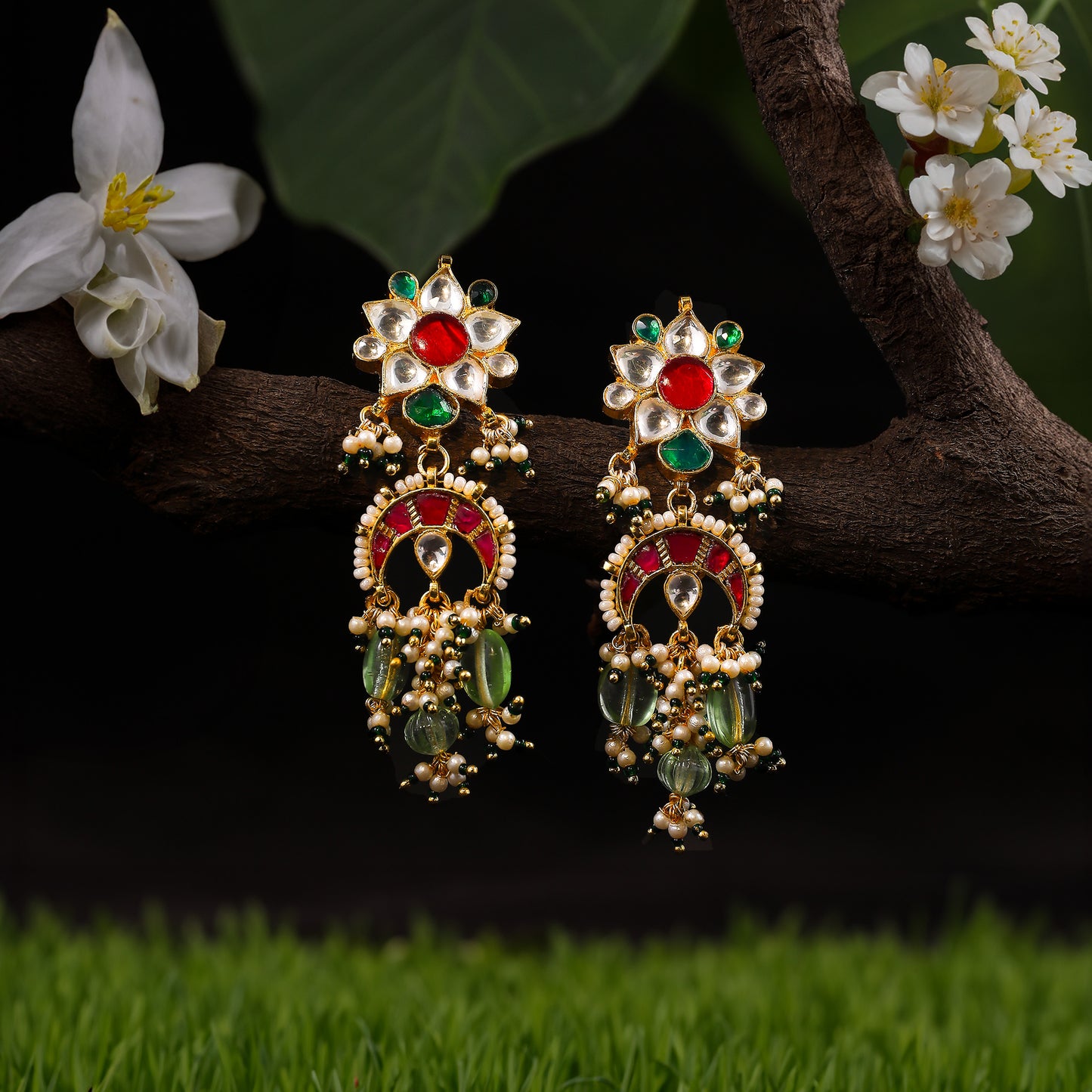 Mitali Kundan Earrings