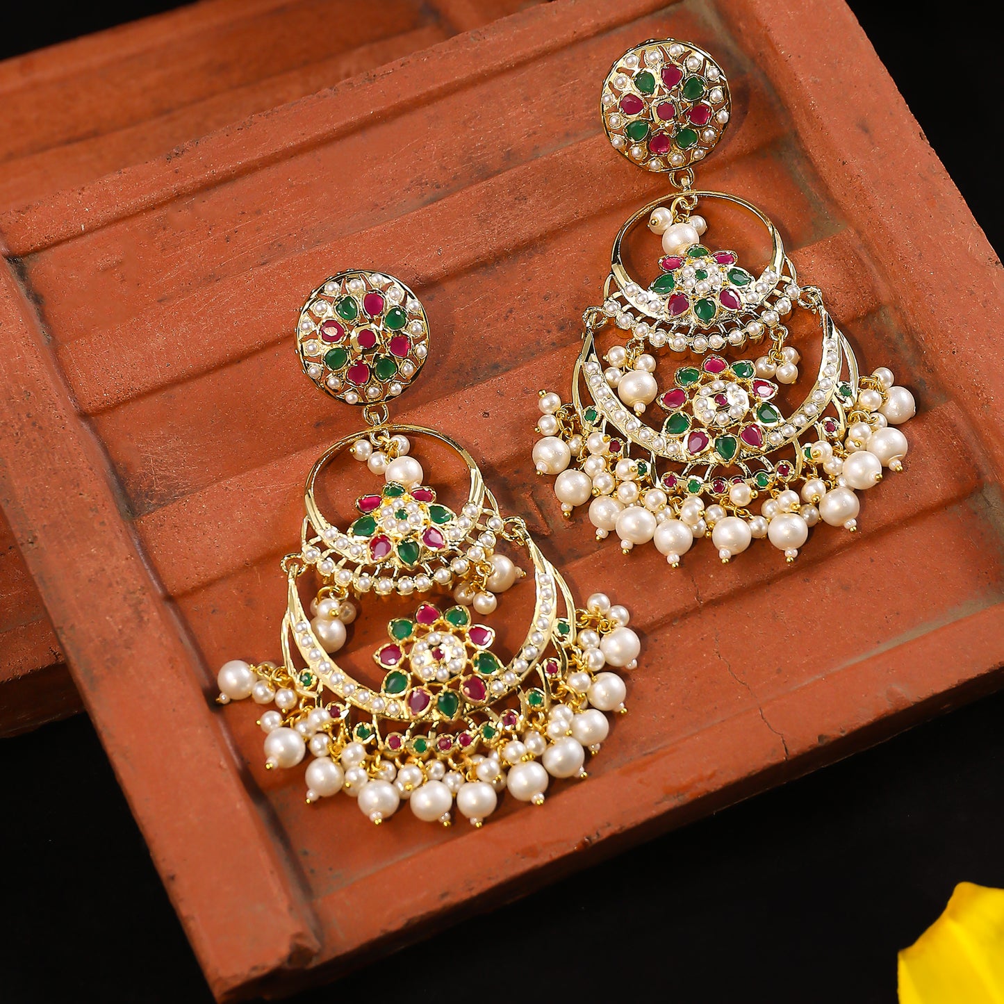 Prabha Kundan Earrings