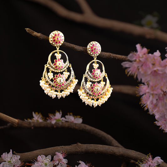 Swarna Kundan Earrings