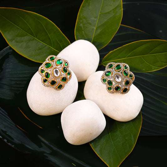 Jhanvi Kundan Earrings
