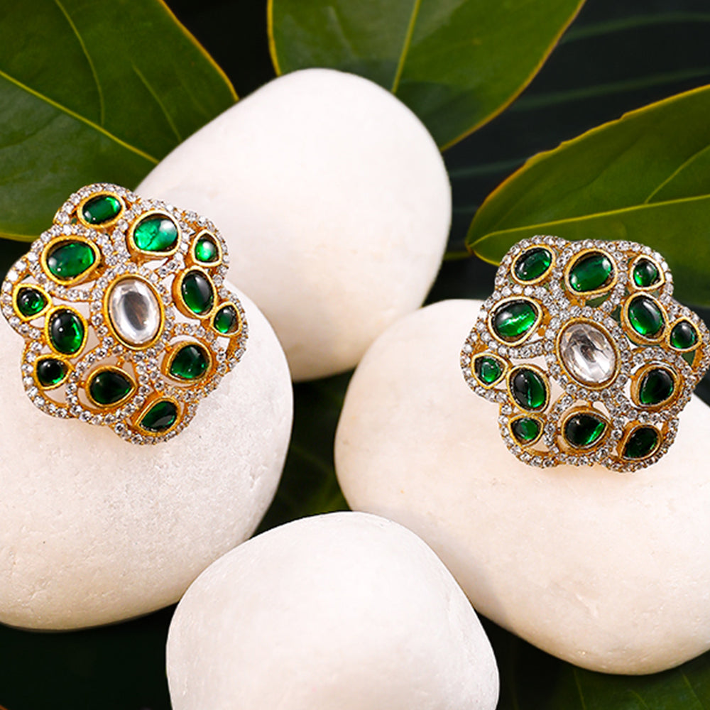Jhanvi Kundan Earrings