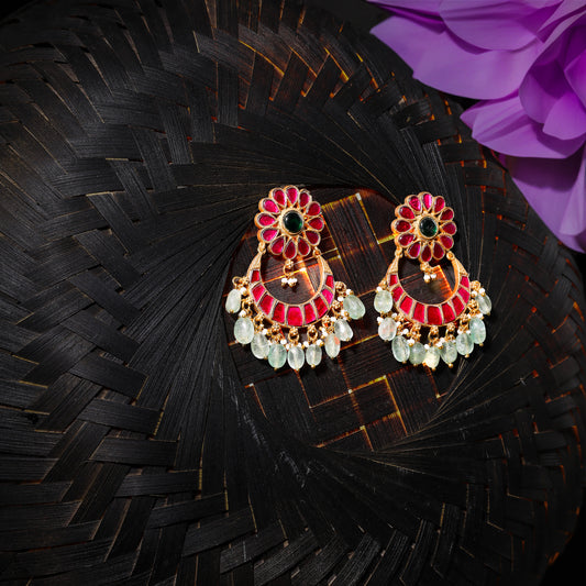 Veena Kundan Earrings